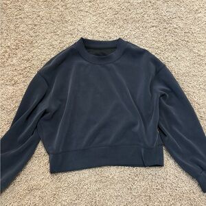 Lululemon Athletica Deep Blue Crew Neck Sweater